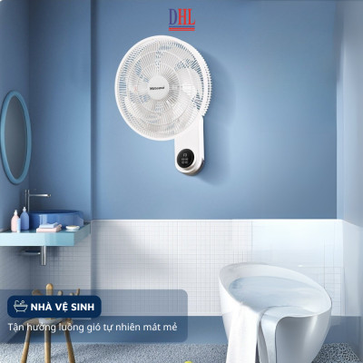 Quạt điện treo tường remote FTT-60AEC-D39, công suất 60W, hoạt động êm ái, hẹn giờ thông minh - hàng chính hãng Bảo hành 2 năm