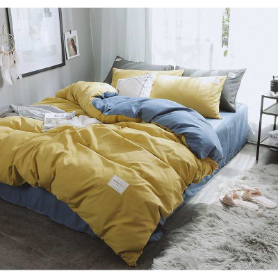 Bộ Chăn Ga Gối 4 Món DULCETT ( 1 ga + 2 vỏ gối đầu + 1 vỏ chăn) Cotton TiCi Nhập Khẩu Mềm Mịn