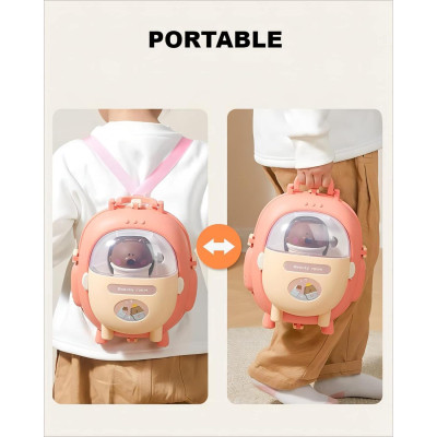 Đồ Chơi Ba Lô Trang Điểm Gấu Xinh Xắn - Bear Magic Backpack Dressing - Toys&Joys HY-22 (21 Chi Tiết)