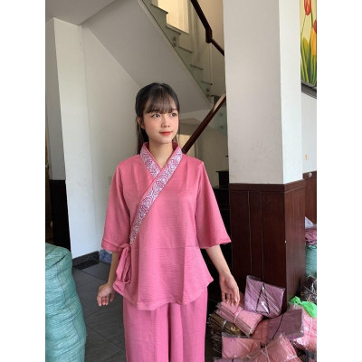 Thời trang nữ đi chùa _ đồ phật giá _ áo lụa cao cấp_bigsize