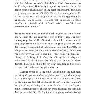 Sách - Hồi Ức, Giấc Mơ, Suy Ngẫm - Hành Trình Vào Nội Tâm Của Carl Jung – Nơi Ký Ức, Giấc Mơ Và Triết Lý Giao Thoa