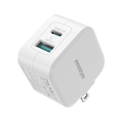  Sạc nhanh Innostyle Minigo Pro III Dual PD/QC 3.0 20W - IC20-2PDWHI - Hàng chính hãng
