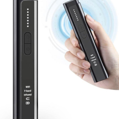  ROGTZ - Máy Dò Camera, Ghi Âm WT16 Dải tần quét rộng 50MHz - 6GHz Dò tín hiệu Wifi RF Radio GPS Sóng điện thoại Nhỏ gọn Tiện lợi Dễ sử dụng Riêng Tư Văn phòng Nhà ở Khách sạn Phòng Thay đồ An toàn - Hàng Chính Hãng