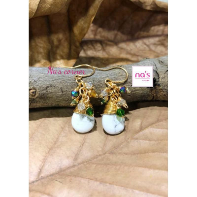 Bông tai dây đồng Handmade tinh tế độc lạ thủ công trang sức hoa tai cao cấp