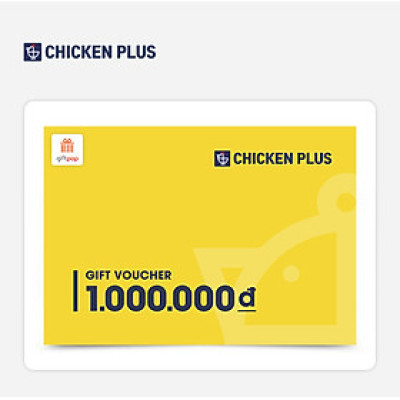 Giftpop - Phiếu quà tặng Chicken Plus 1000K