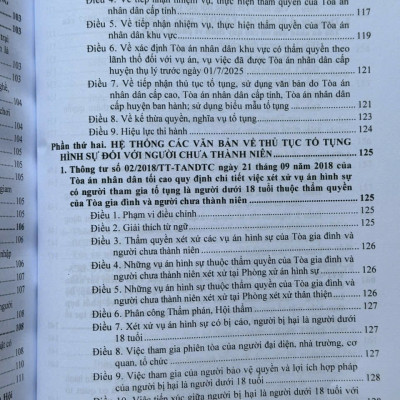 Sách Luật Tư Pháp Người Chưa Thành Niên 2025 – Hệ Thống Các Văn Bản Về Thủ Tục Tố Tụng Hình Sự Đối Với Người Chưa Thành Niên (V2640T)