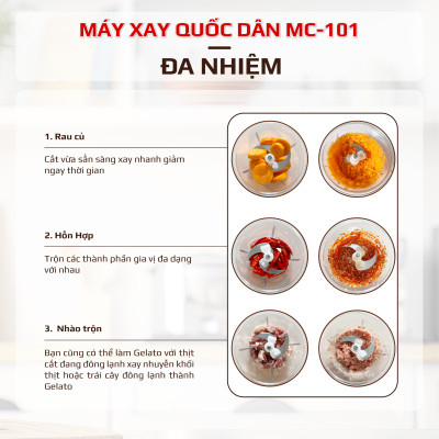 Máy xay thịt Mini đa năng OSAKA MC-101 - Hàng chính hãng