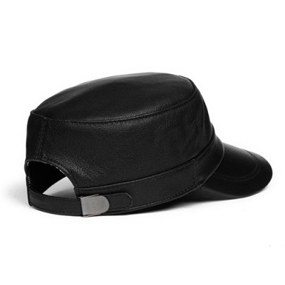 Mũ lưỡi trai da cừu cao cấp BHY1923 – Thiết kế lưỡi ngắn tinh tế, da thật mềm mịn, lịch lãm cho phái mạnh