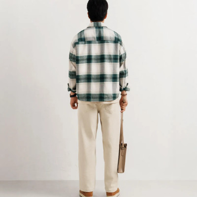 Áo sơ mi tay dài nam vải flannel Form Oversize - ROUTINE 10F25SHL002