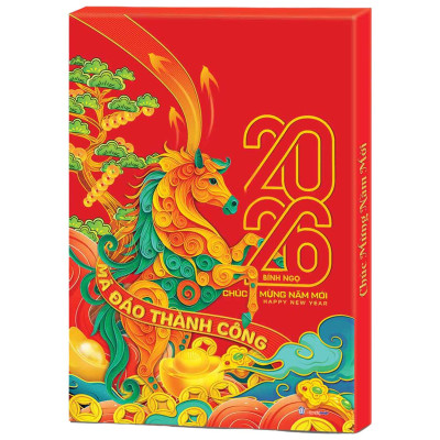 Lịch Bloc Cực Đại 2026 - Mã Đáo Thành Công - Lộc - Hoa Niên HN04