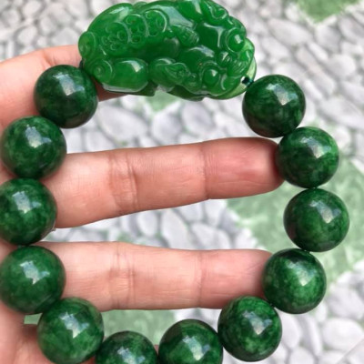 VÒNG TAY PHONG THỦY ĐÁ CẨM THẠCH TỲ HƯU HÚT TÀI LỘC MAY MẮN   VÒNG NAM MỆNH THỦY , MỆNH MỘC ĐEO Ạ  NAM TAY TO 75KG - 90KG ĐEO