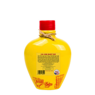 Đặc Sản Phan Thiết - [Combo 02 Bình Gốm 60 Đạm] Nước Mắm Tĩn Cá Cơm Ruột Đỏ Độ Đạm 60N 250Ml Rin Nguyên Chất Không Chất Bảo Quản