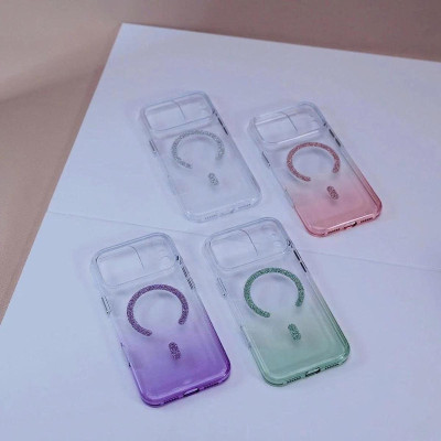 Ốp Lưng cho iPhone 17 Pro Max Memumi Glitte Lưng Trong Phối Nhũ Bling Lấp Lánh, Chống Ố, Hỗ Trợ Sạc Không Dây - Hàng chính hãng