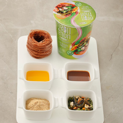 Thùng 24 ly bún gạo lứt ăn liền NGON & THON - Vị tảo xoắn chua cay