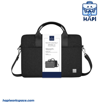 Túi hàng chính hãng WIWU Minimalist Laptop Bag II Wi-MLBII 14 inch, 15.6 inch: Trượt nước, chống sốc, ngăn phụ kiện