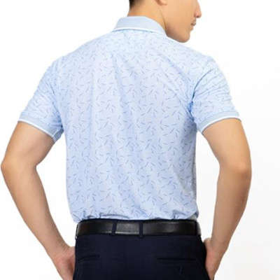 Áo Polo Nam Cổ Bo Không Túi Novelty NATMINMCLR191105N - Xanh