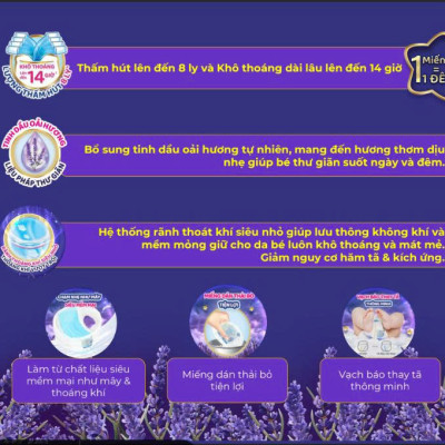 (New) Combo 2 Gói Tã bỉm QUẦN Molfix Sweet Dream siêu cao cấp với tinh dầu oải hương lavender cho bé size M/L/XL/XXL