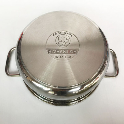 Nồi 3 Đáy Inox 430 Fivestar Dùng Cho Bếp Từ 