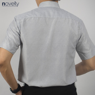 Áo sơ mi nam ngắn tay Novelty Casual Hoa văn NSMMINMSPB230714N