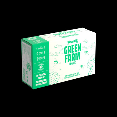 Thùng 48 hộp Sữa Tươi Tiệt Trùng Vinamilk Green Farm Organic 180ml