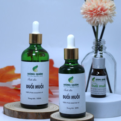 Tinh Dầu Đuổi Muỗi Nguyên Chất Đông Quân Có Tác Dụng Làm Thơm Phòng, Xua Đuổi Muỗi Và Côn Trùng, Khử Mùi Hôi, Thư Giãn 100ml/lọ