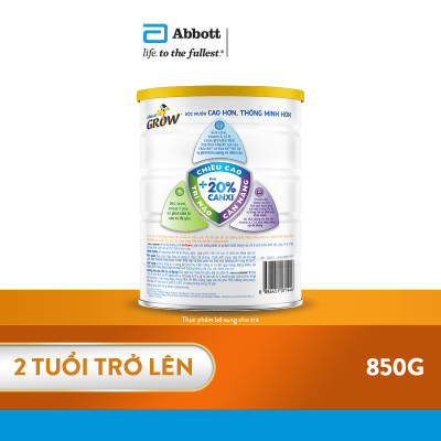 Sữa Abbott Grow 2+ 850g cho trẻ từ 2 tuổi trở lên