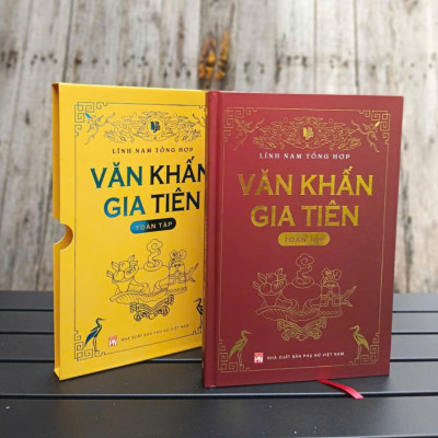 Sách Văn Khấn Gia Tiên (toàn tập) - Bản cao cấp, có hộp