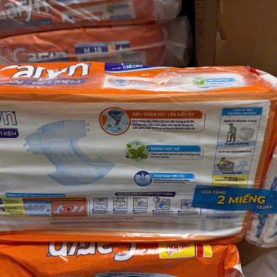 Combo 2 gói tã dán người già Caryn ngày và đêm siêu tiết kiệm gói lớn L18 miếng 