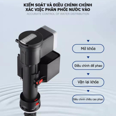 Cọc Phao Nước (Cọc Cấp, Van Phao) Dùng Cho Bồn Cầu - FILTER CAESAR  (Dùng Cho Cả Két Rời Và Két Liền Khối)