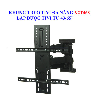 Khung treo tivi đa năng Cảnh Phong X2T468 kích thước từ 43-65 inch - Hàng chính hãng