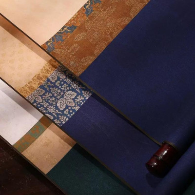 Biểu bồi trục in viền 34x93cm dùng viết thư pháp phong cách thư đạo Nhật