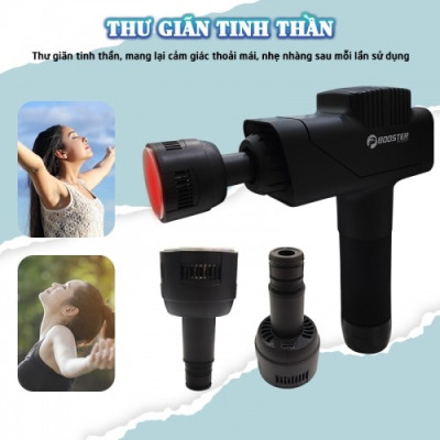 Phụ kiện - ĐẦU NÓNG, LẠNH Súng massage Booster T, M2-A, M2-B, M2-C, M2-D, Pro 3 - Màu đen
