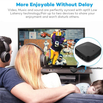 SOAIY Thiết Bị Thu Phát Nhạc Không Dây Bluetooth 5.0 JRBC05 (Hỗ Trợ Cổng Optical) - Hàng Nhập Khẩu