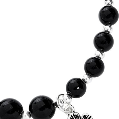Vòng Tay Đá Obsidian Mix Charm Ngọc Quý Gemstones VT36