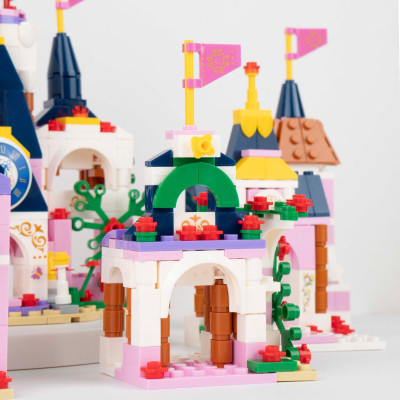 Bộ 6 Đồ Chơi Lắp Ráp Lâu Đài Cổ Tích 6 Trong 1 - Fairy Tale Castle - Toys&Joys 8776 (447 Mảnh Ghép)
