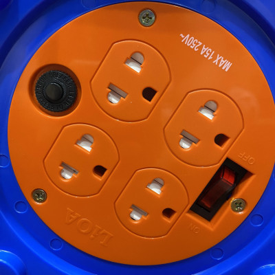 Ổ cắm kéo dài quay tay kiểu Rulo - Ổ quay Rulo LiOA QT dây 30m