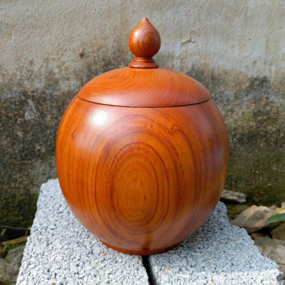 Bình phú quý tài lộc bằng gỗ hương đá kt 15×15×15cm