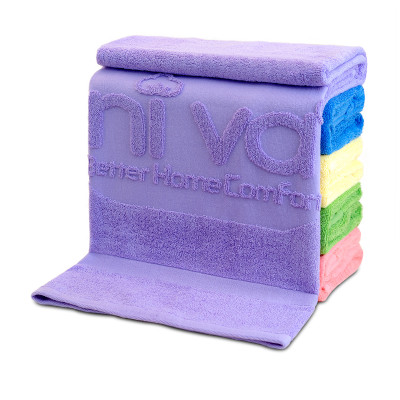 Combo 2 Khăn Tắm Cotton Tự Nhiên 100%  Xuất Nhật Niva BJ3 Mềm Mịn Thấm Hút, An Toàn, Trơn Kích Thước 700x1400 mm