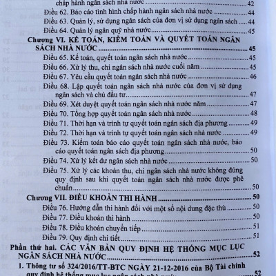 Luật Ngân Sách Nhà Nước; Hệ Thống Mục Lục Ngân Sách Nhà Nước