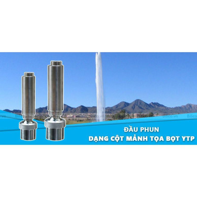 Đầu phun hình cột nước inox phi 27mm - 34mm - 49mm đầu phun nước nghệ thuật