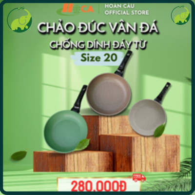 Chiếc Chảo Đúc Chống Dính Vân Đá HOCA Siêu Bền - Size 20