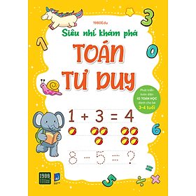 Sách - Siêu nhí - Khám phá Toán tư duy - 1 (3-4 Tuổi) - 1980Books