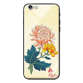 Ốp lưng kính cường lực cho iPhone 6 Plus Hoa Cúc An Nhiên - Hàng chính hãng