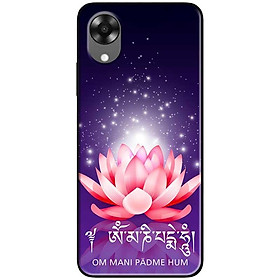Ốp lưng cho Oppo A15 - A15s - Oppo A35 4G - A17 - A17K - Oppo A57 - A95 5G - Om Mani Tím Hồng - Hàng Chính Hãng