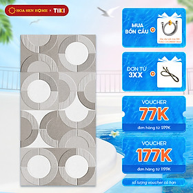 Gạch men ốp tường LUSTRA INCEF0300600016D1 xương gạch Porcelain, độ hút nước dưới 0.5%, hoa văn vòng tròn, hình bán nguyệt độc đáo, kích thước 300mmx600mm - Hàng chính hãng
