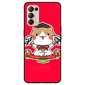 Ốp lưng dành cho Oppo Reno 5 mẫu Mèo May Mắn 7