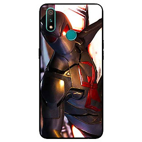 Ốp Lưng in cho Realme 3 Pro Mẫu Người Nhện Đen - Hàng Chính Hãng