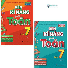 Combo 2 Cuốn Sách Rèn Kĩ Năng Giải Toán Lớp 7 Tập 1 + Tập 2 (Theo Chương Trình Giáo Dục Phổ Thông Mới)