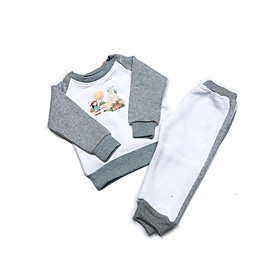 Quần phối sọc dài nỉ bông cotton BABIBOO - BB100