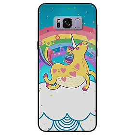 Ốp lưng dành cho Samsung S8 - S8 Plus - S9 Plus mẫu Ngựa Vàng Bảy Màu